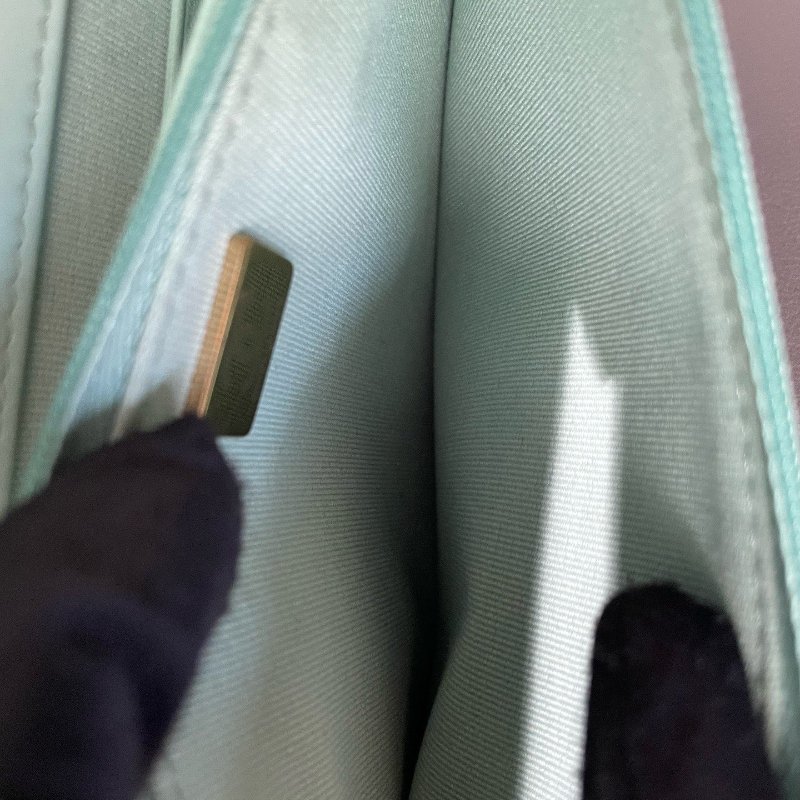 閒置新 Chanel香奈兒彩虹手柄牛油果綠WOC芯片款-16