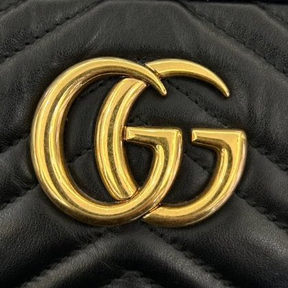 GUCCI黑Marmont相機斜背24cm-8