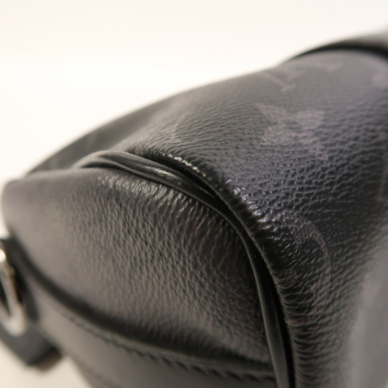 LOUIS VUITTON Monogram Eclipse Keepall Bandouliere 25手挽肩背兩用袋-11