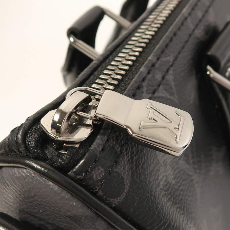 LOUIS VUITTON Monogram Eclipse Keepall Bandouliere 25手挽肩背兩用袋-14