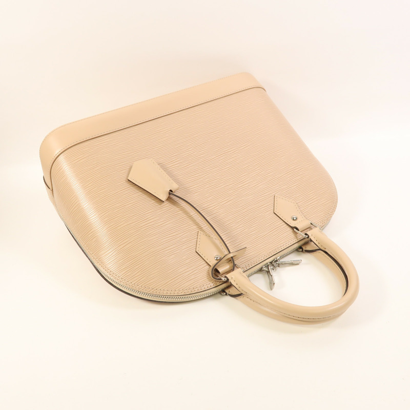 LOUIS VUITTON Epi Alma MM銀扣手挽袋-7