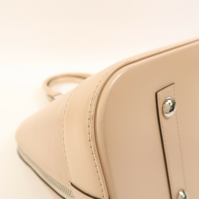 LOUIS VUITTON Epi Alma MM銀扣手挽袋-10