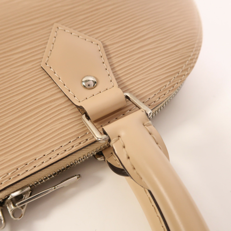 LOUIS VUITTON Epi Alma MM銀扣手挽袋-18