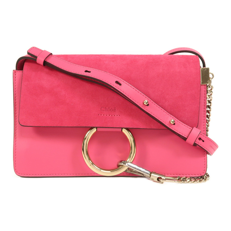 Chloe 牛皮皮革Faye肩背袋-0