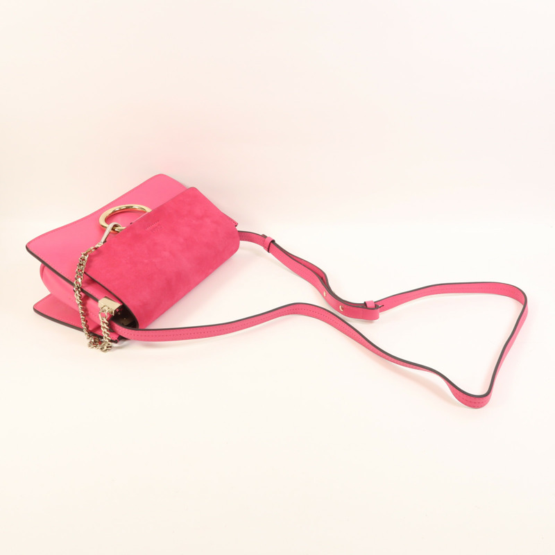 Chloe 牛皮皮革Faye肩背袋-9