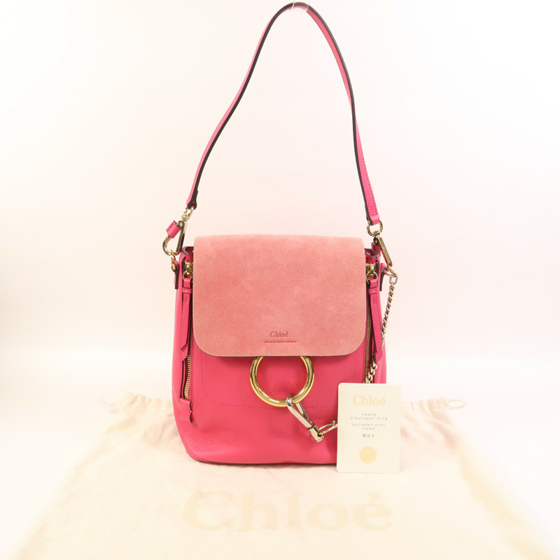 Chloe 牛皮皮革Faye Backpack背包-10