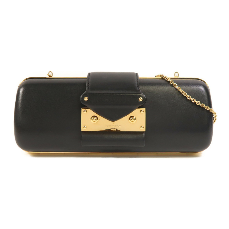 LOUIS VUITTON 牛皮皮革Chain Shoulder金扣鏈帶肩背袋-0