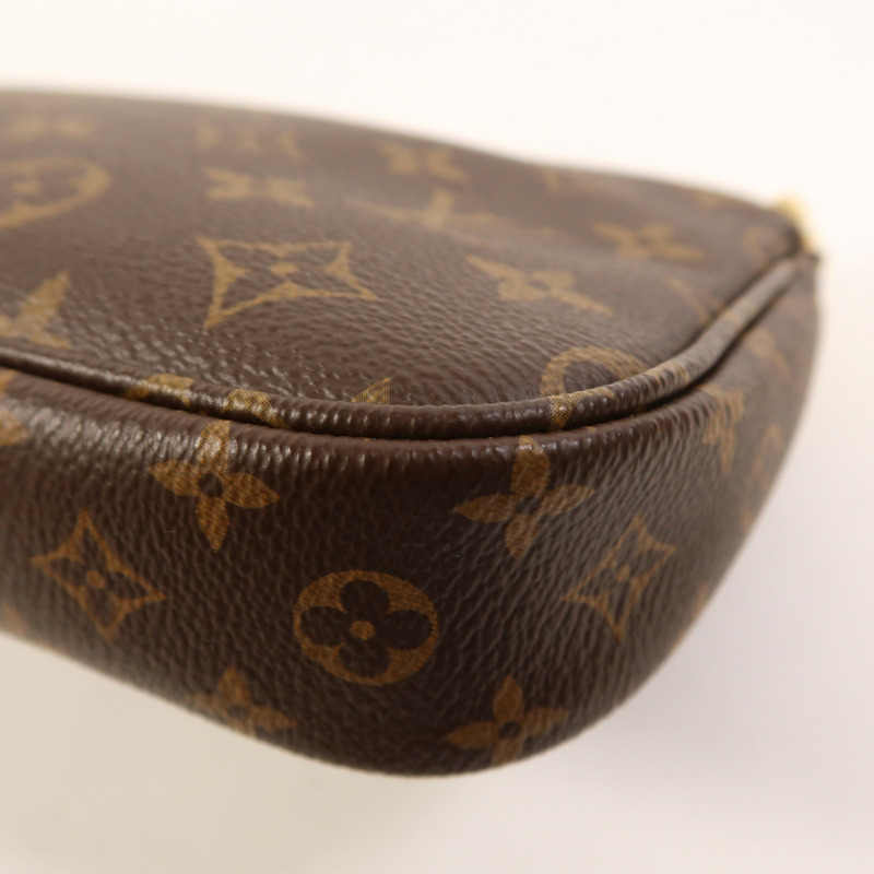 LOUIS VUITTON Monogram Multi Pochette Accessoires金扣手挽肩背兩用袋棕色-11