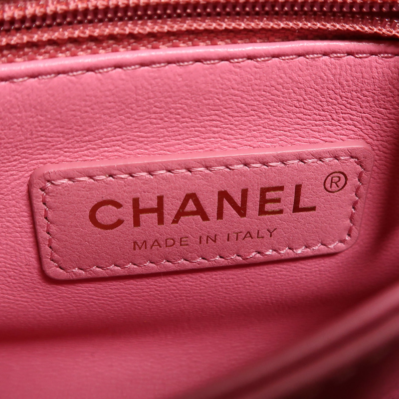 CHANEL 羊皮皮革Mini Coco Handle金扣手挽肩背兩用袋-5