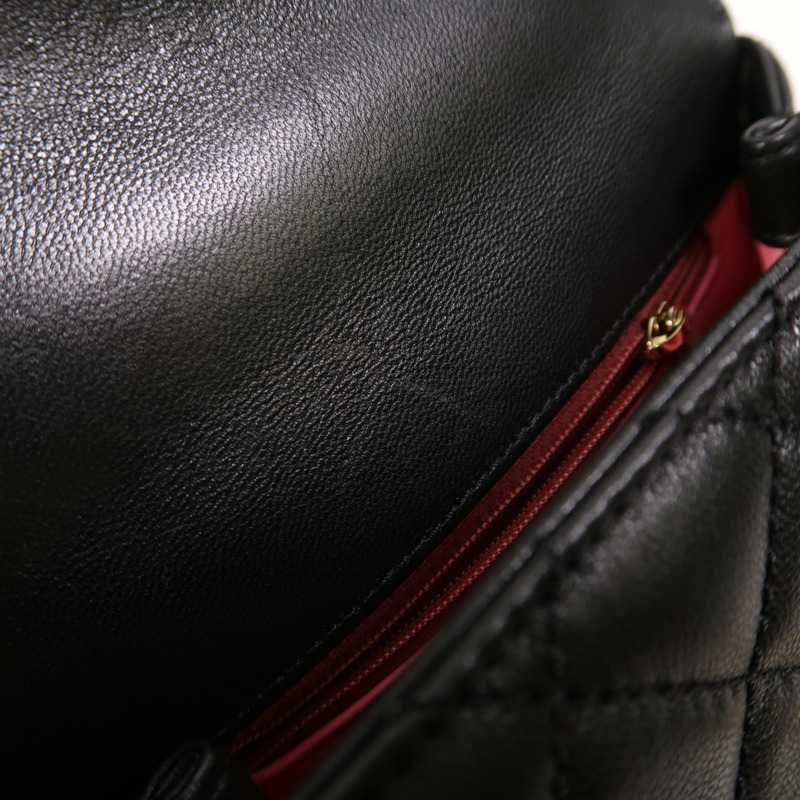 CHANEL 羊皮皮革Mini Coco Handle金扣手挽肩背兩用袋-19