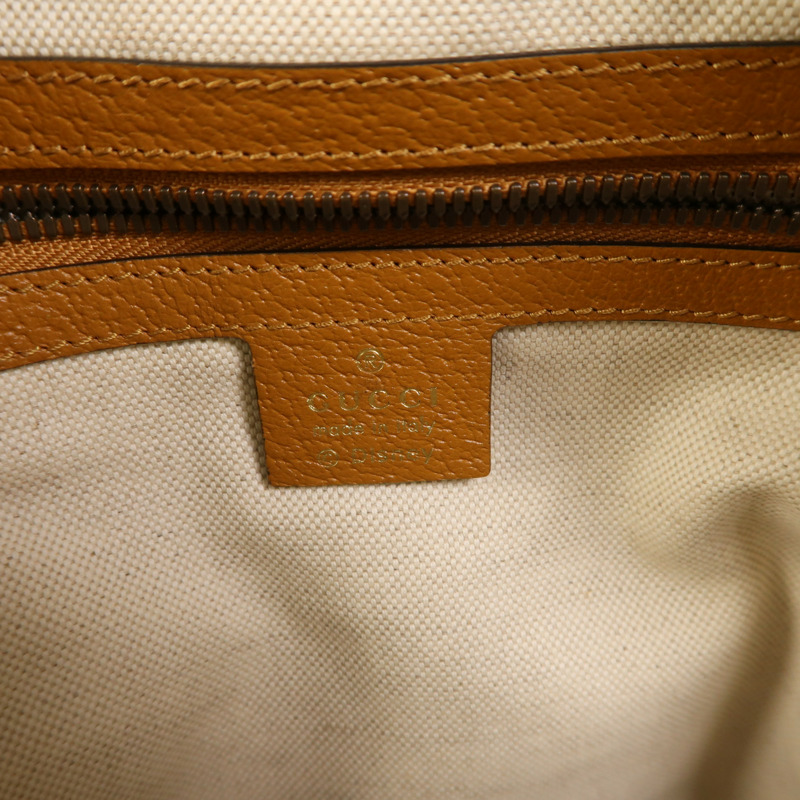 GUCCI 塗層帆布Gucci x Disney Mickey Mouse Backpack金扣背包-5