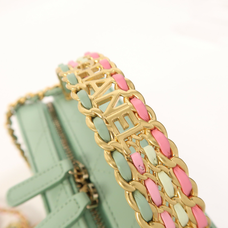 CHANEL 牛皮皮革Vanity Case金扣手挽肩背兩用袋-15