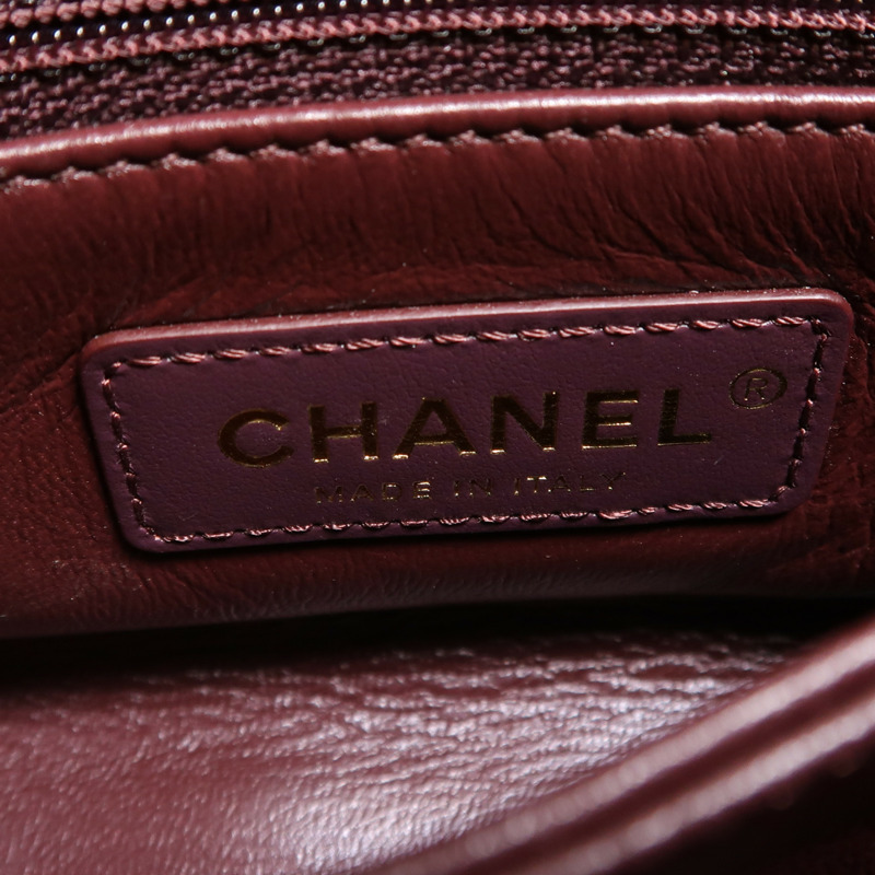 CHANEL 牛皮皮革Mini Coco Handle金扣手挽肩背兩用袋-5