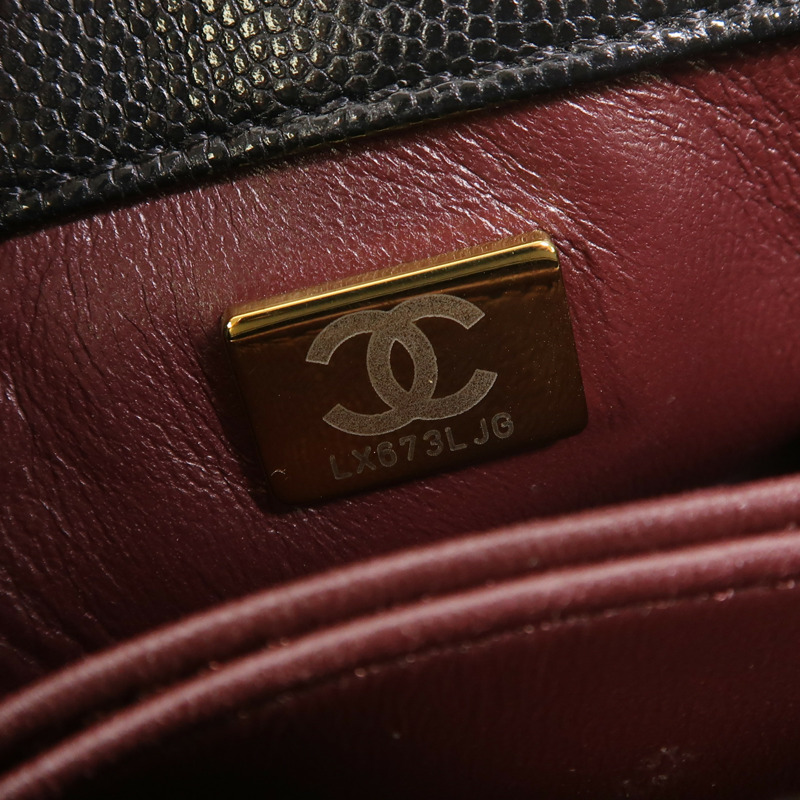 CHANEL 牛皮皮革Mini Coco Handle金扣手挽肩背兩用袋-6