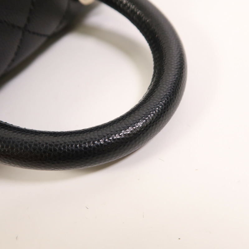 CHANEL 牛皮皮革Mini Coco Handle金扣手挽肩背兩用袋-14