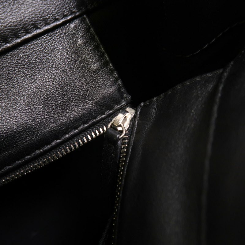 CHANEL 牛皮皮革Chain Shoulder銀扣鏈帶肩背袋-13