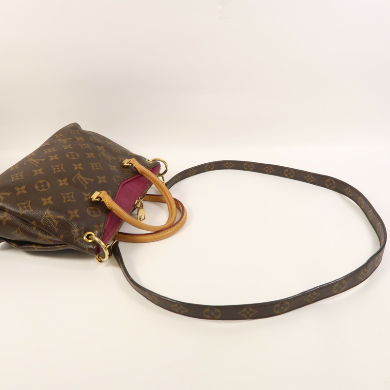LOUIS VUITTON Monogram Pallas BB金扣手挽肩背兩用袋-9