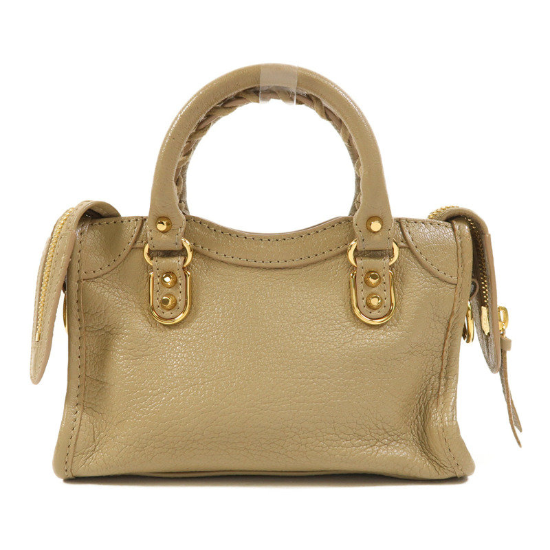 BALENCIAGA 皮革Nano City金扣手挽肩背兩用袋-1