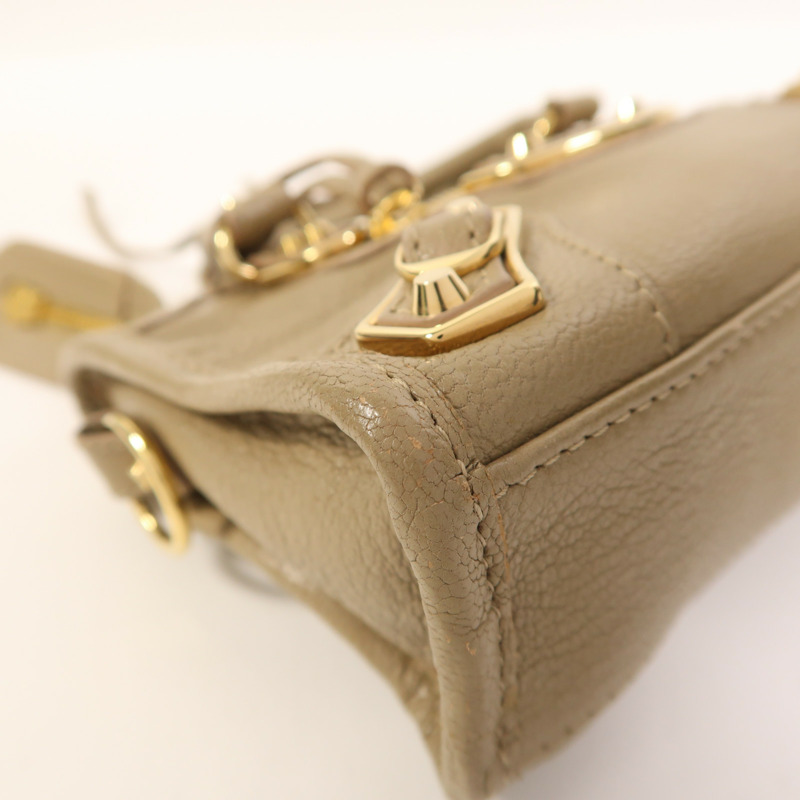 BALENCIAGA 皮革Nano City金扣手挽肩背兩用袋-9