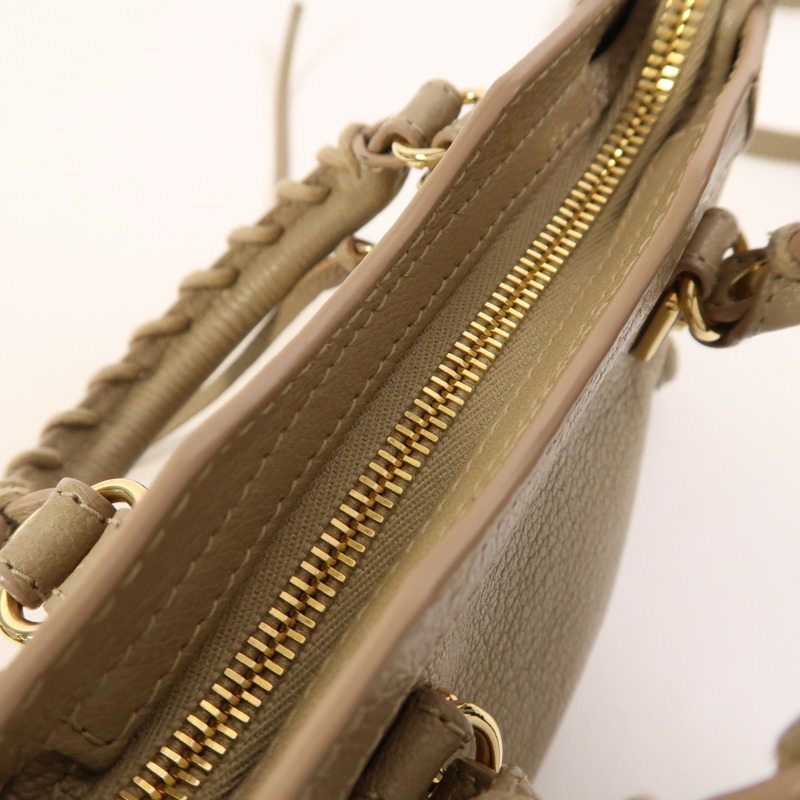 BALENCIAGA 皮革Nano City金扣手挽肩背兩用袋-13