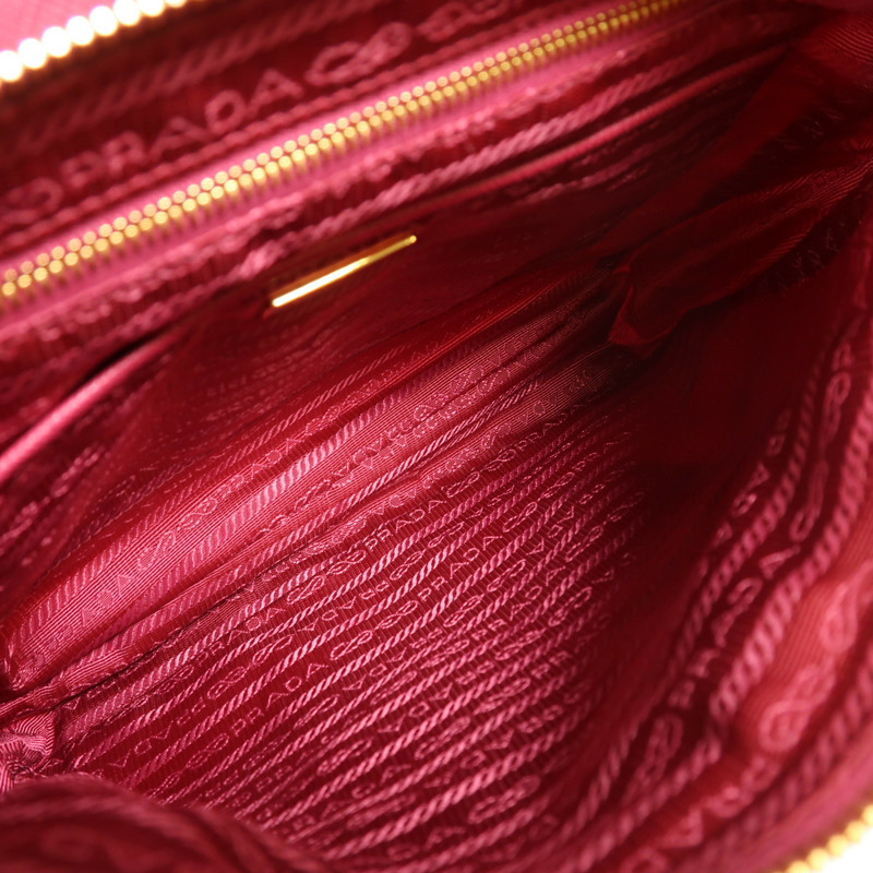 PRADA 尼龍Shoulder Bag金扣肩背袋-4