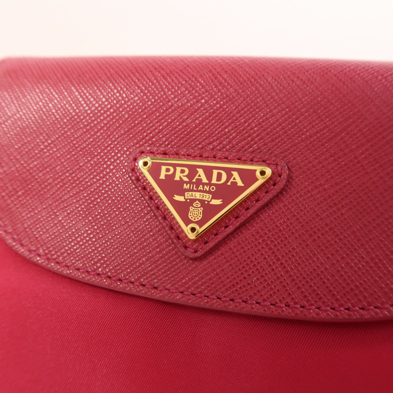 PRADA 尼龍Shoulder Bag金扣肩背袋-10