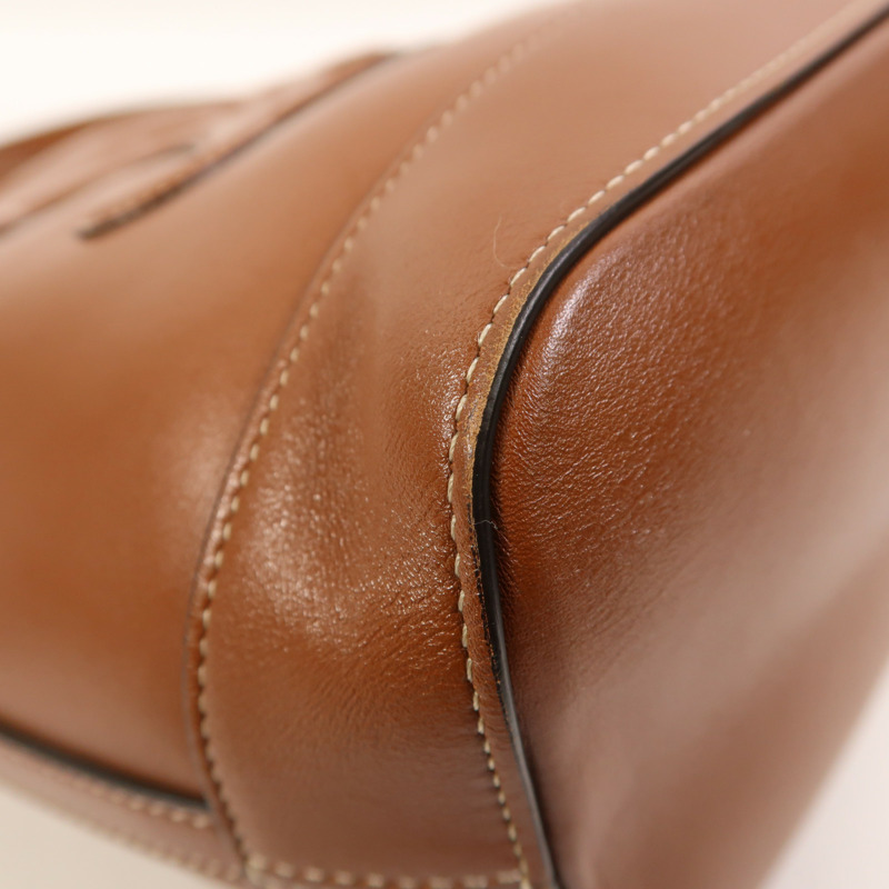 CELINE 牛皮皮革Cuir Triomphe金扣肩背袋-9