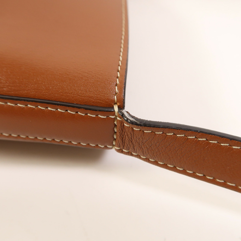 CELINE 牛皮皮革Cuir Triomphe金扣肩背袋-12