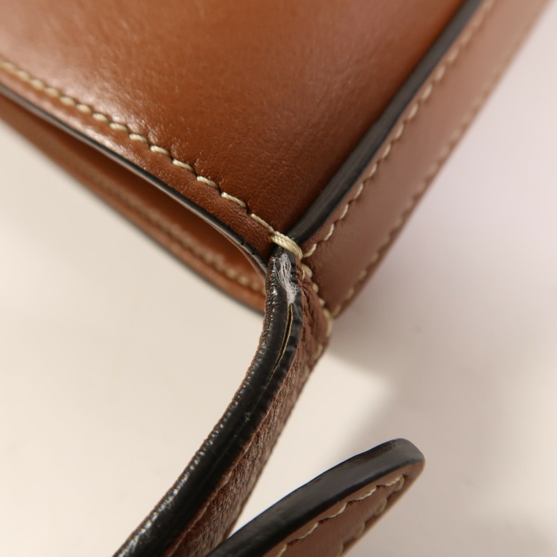 CELINE 牛皮皮革Cuir Triomphe金扣肩背袋-13