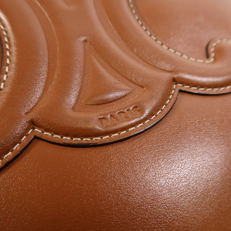 CELINE 牛皮皮革Cuir Triomphe金扣肩背袋-14