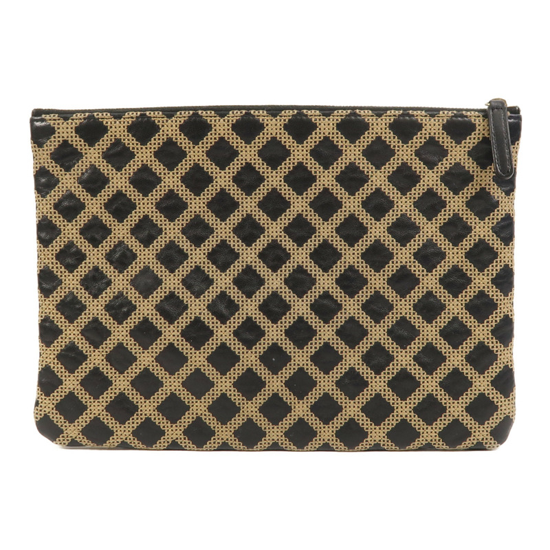 CHANEL 羊皮皮革Clutch金扣手拿包-1