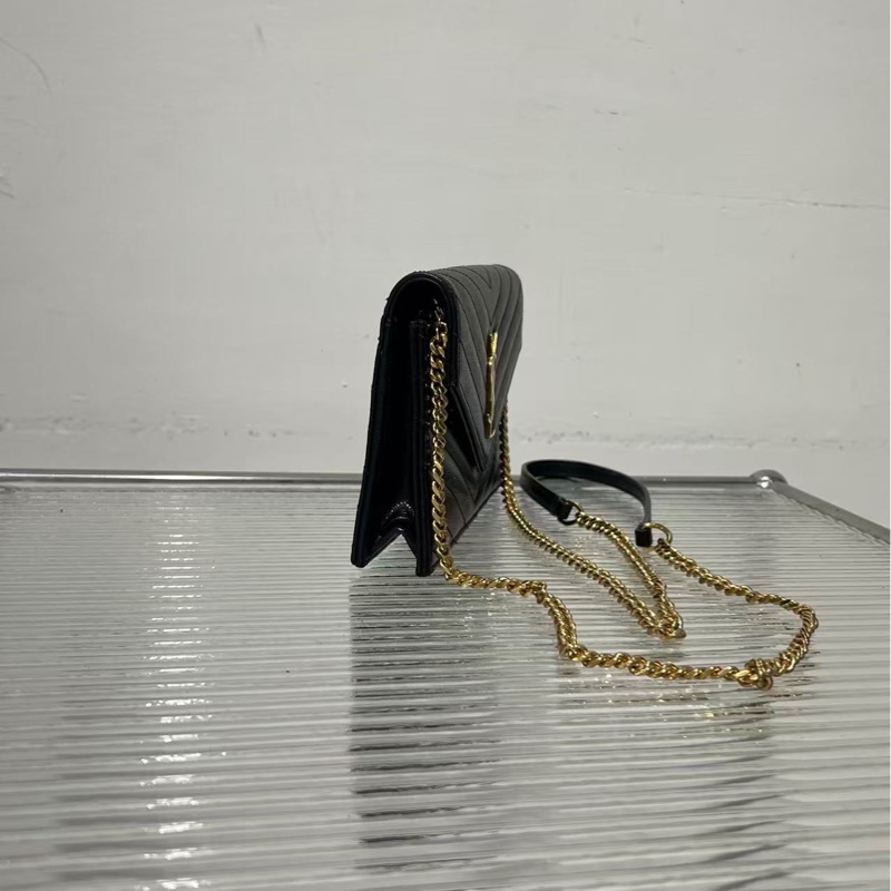 🔥新到：YSL / 聖羅蘭 鏈條信封包小號 魚子醬牛皮，尺寸： 19*12.5cm-2