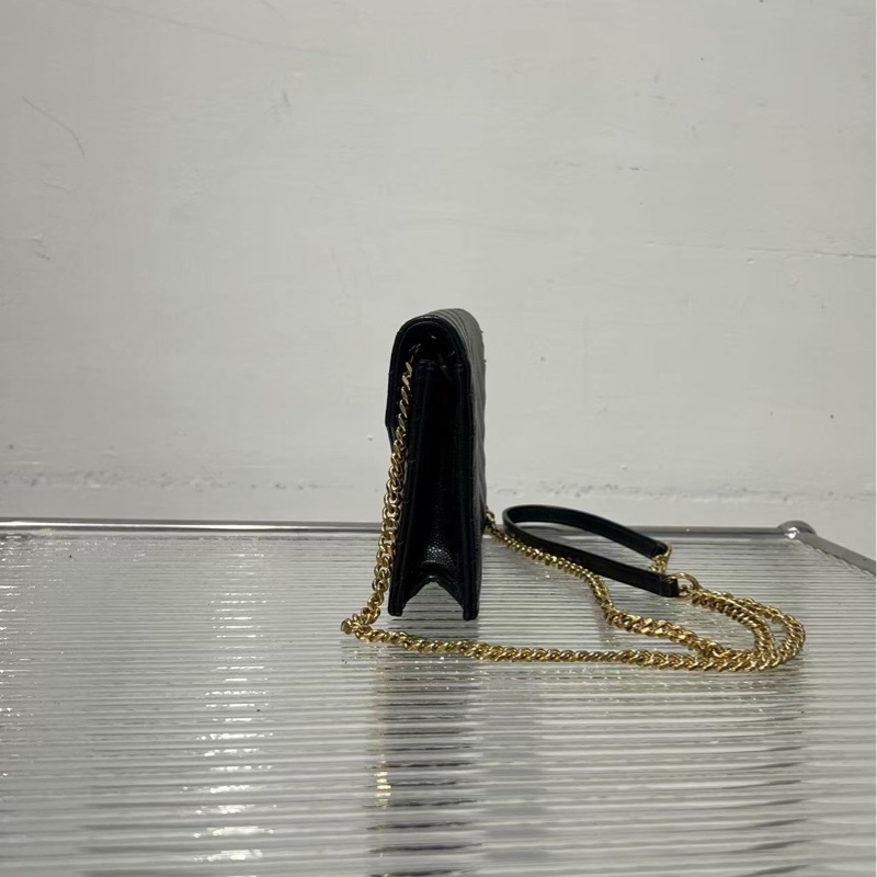 🔥新到：YSL / 聖羅蘭 鏈條信封包小號 魚子醬牛皮，尺寸： 19*12.5cm-3