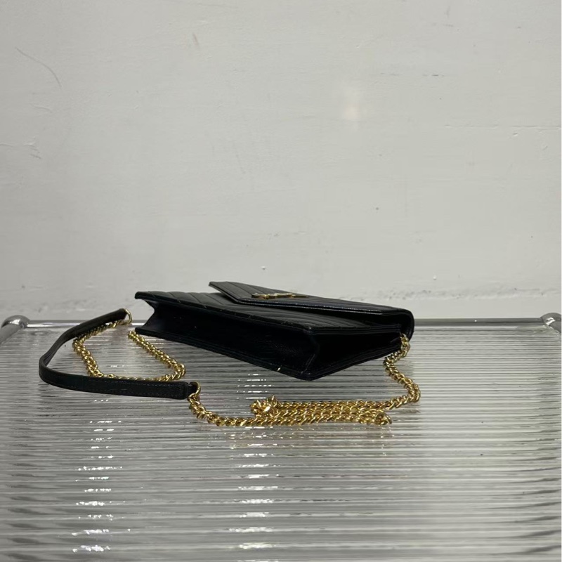 🔥新到：YSL / 聖羅蘭 鏈條信封包小號 魚子醬牛皮，尺寸： 19*12.5cm-5