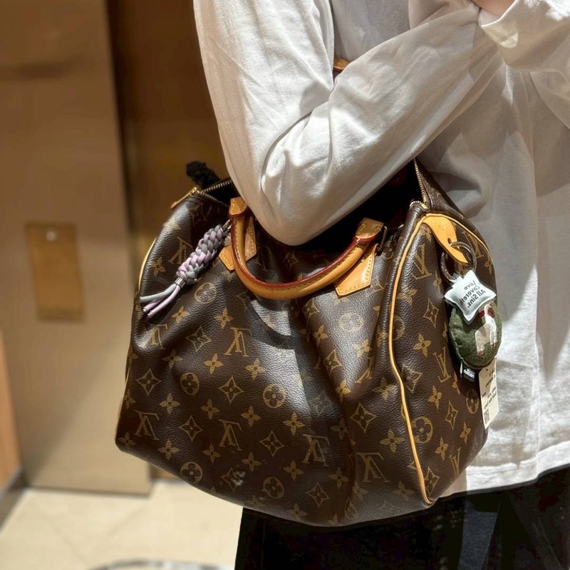 LV 路易威登 老花 speedy 30 手提包 斜背包 側背包 肩背包-5