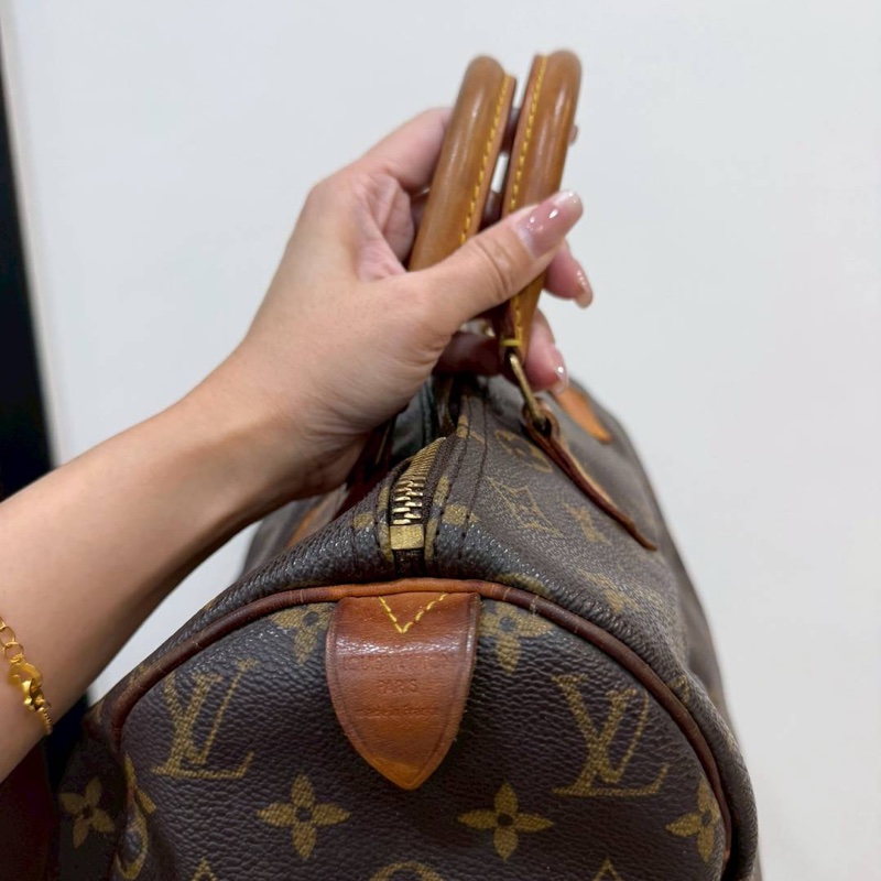 LV 路易威登 老花 speedy 30 手提包 斜背包 側背包 肩背包-7