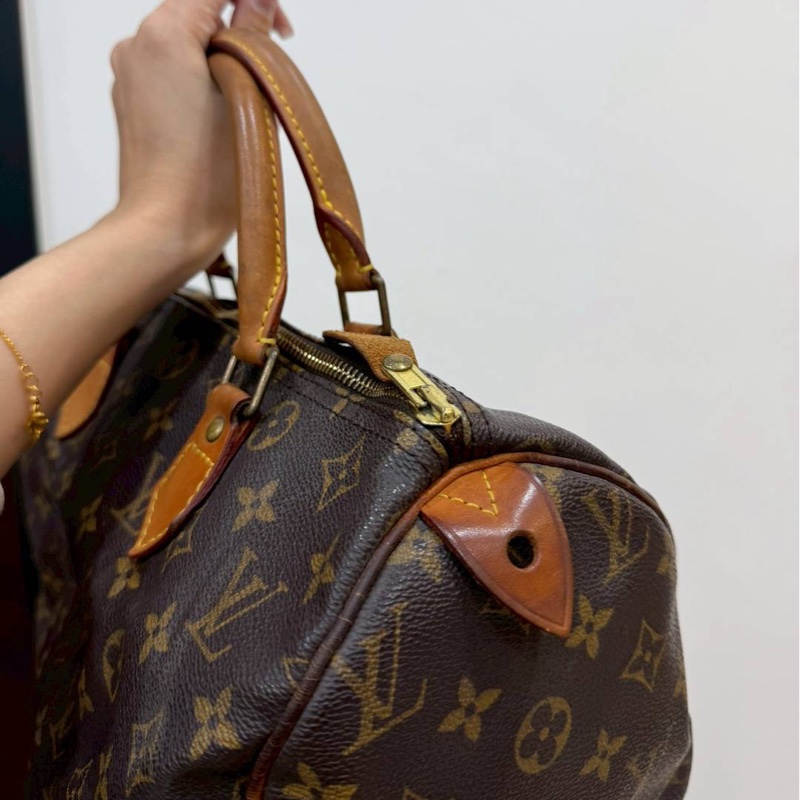 LV 路易威登 老花 speedy 30 手提包 斜背包 側背包 肩背包-8