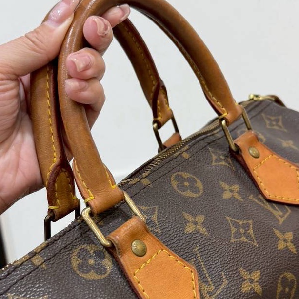 LV 路易威登 老花 speedy 30 手提包 斜背包 側背包 肩背包-29