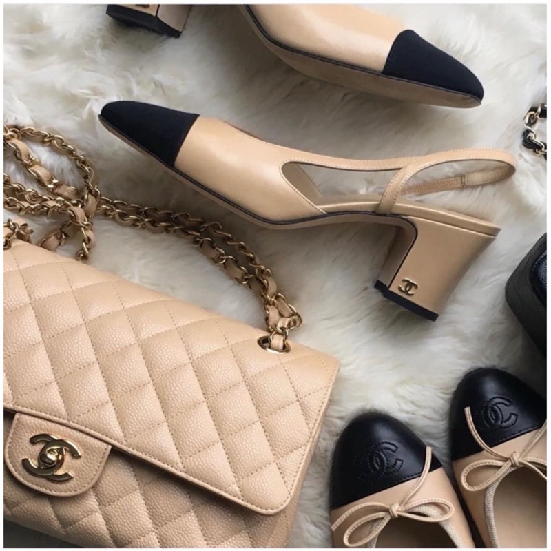 Chanel 經典口蓋包 cf25 魚子醬牛皮金釦 全新 晶片款-1