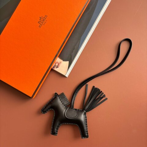 Y刻 ::Hermès::Rodeo Pegase PM 黑色小馬吊飾 掛飾