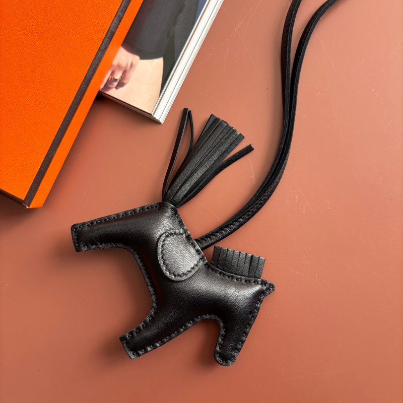 Y刻 ::Hermès::Rodeo Pegase PM 黑色小馬吊飾 掛飾-4