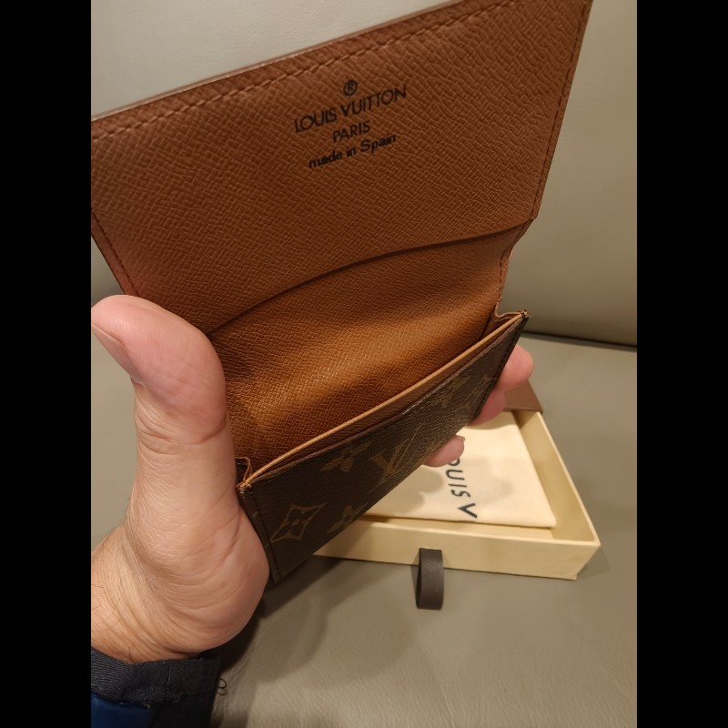 日本帶回Louis Vuitton Envelope Carte de Visite Monogram M62920/CA0965 附盒子與防塵袋-6