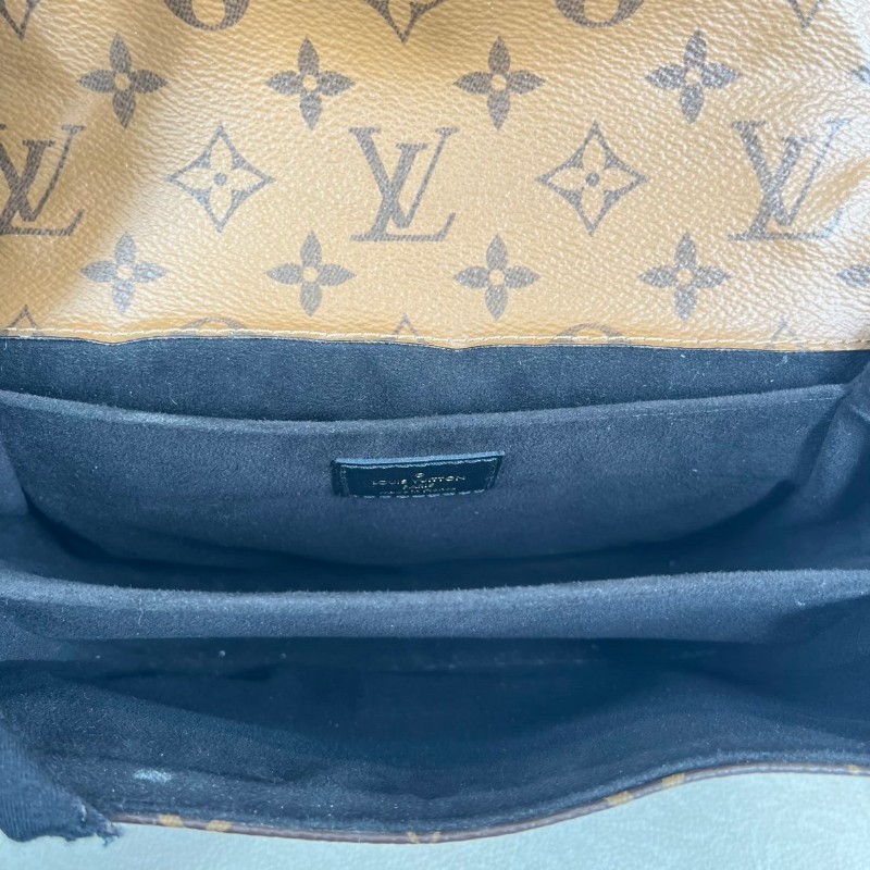 LV路易威登  Pochette Metis拼色郵差包 經典焦糖色老花拼色郵差 皮質手感好 內裡乾淨 手提單肩斜挎都可以 日常通勤百搭 容量實用-20