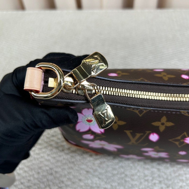 sh smd ZZZ LV路易威登村上隆櫻花牛角包 背法多 容量大 可鹽可甜-22