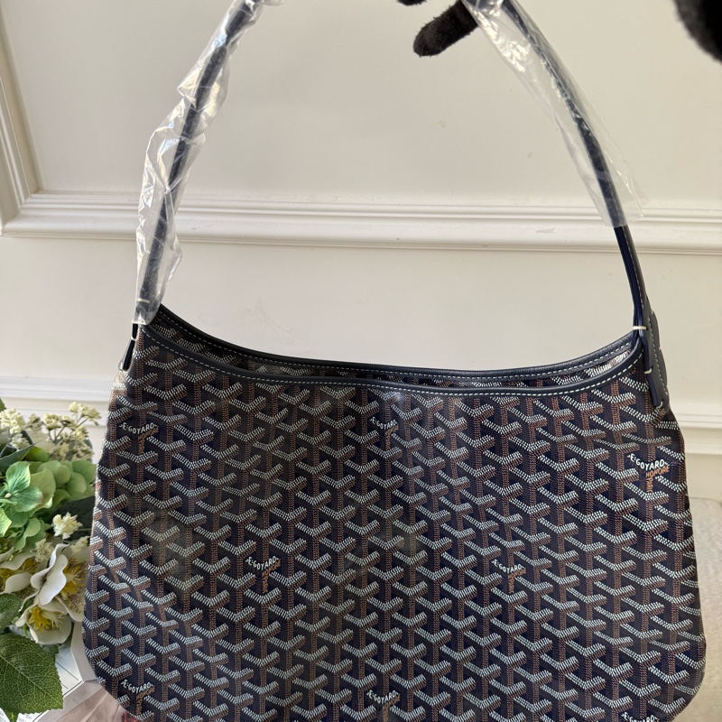 Boheme Hobo 拉鍊肩背包(海軍藍)-1