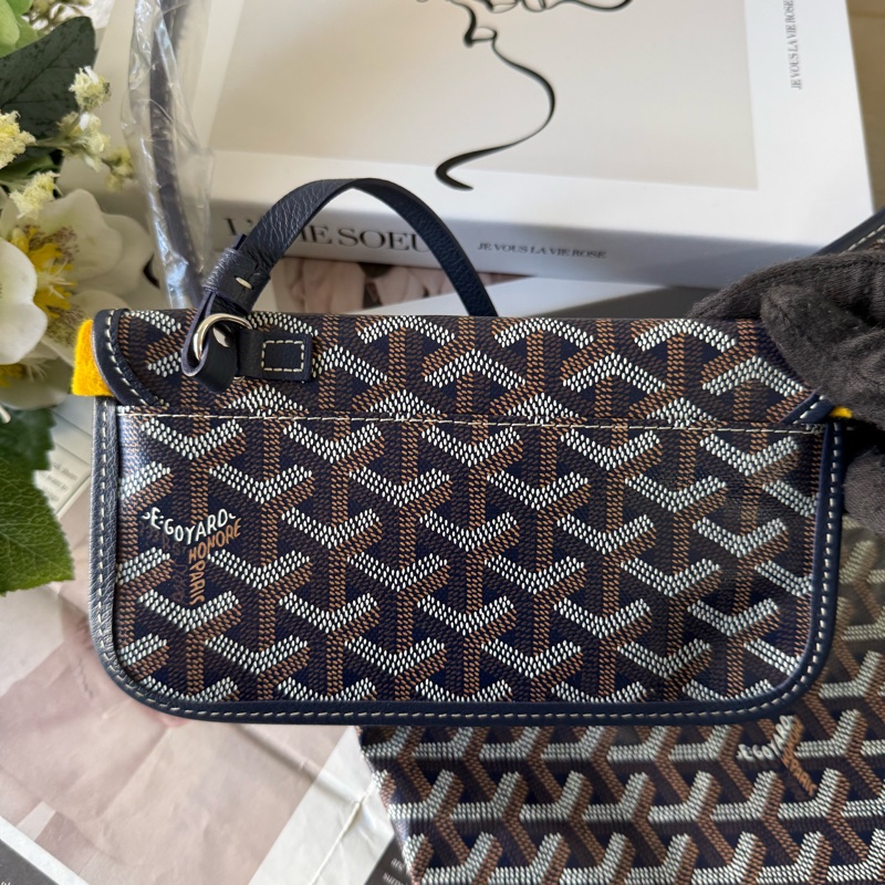 Boheme Hobo 拉鍊肩背包(海軍藍)-8