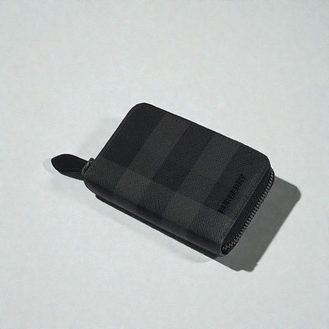 莉亞精品♡ Burberry 黑卡包 二手美品