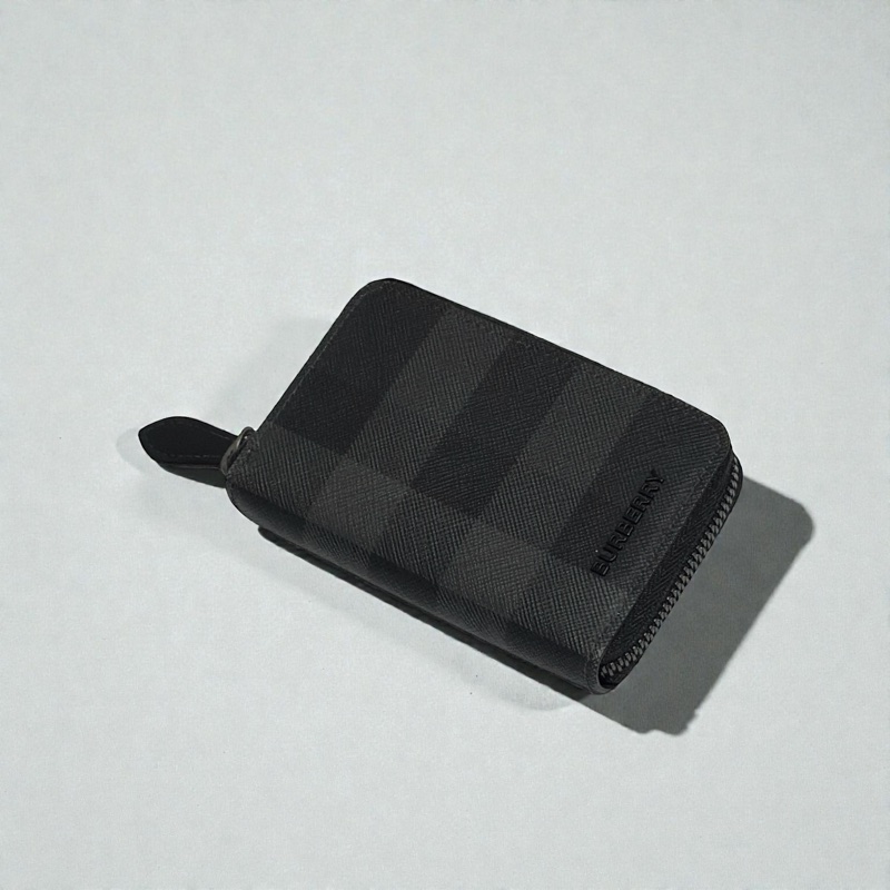 莉亞精品♡ Burberry 黑卡包 二手美品-0