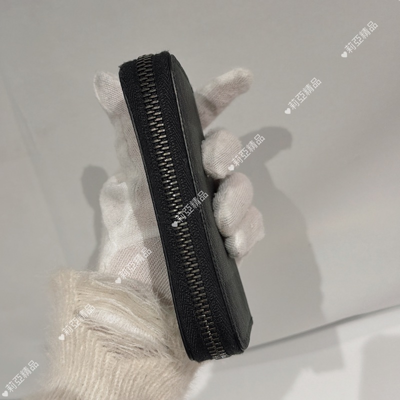 莉亞精品♡ Burberry 黑卡包 二手美品-5