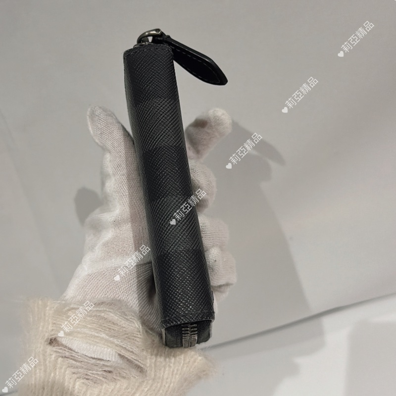 莉亞精品♡ Burberry 黑卡包 二手美品-6